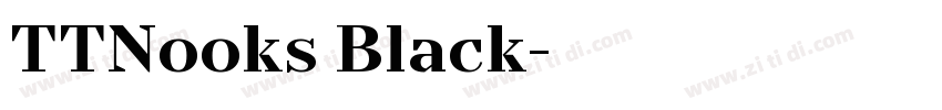 TTNooks Black字体转换